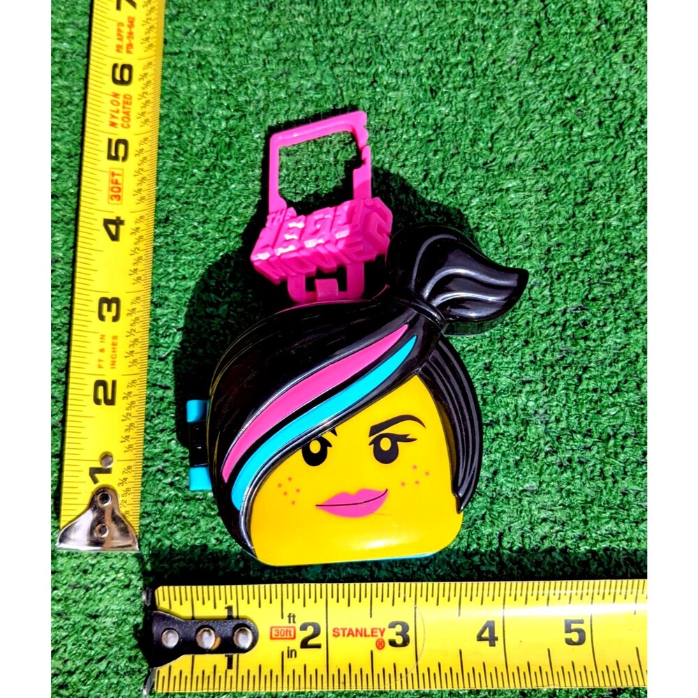 2019 The Lego Movie2 McDonalds Toy #2 Wildstyle Lucy Toy Compartment Clip-On EUC